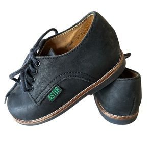 Aster Baby Toddler Navy Blue Leather Dress Shoes - Excellent Cond - EU 21/US 5.5